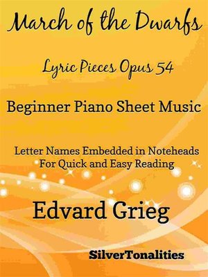 cover image of March of the Dwarfs Lyric Pieces Opus 54 Beginner Piano
